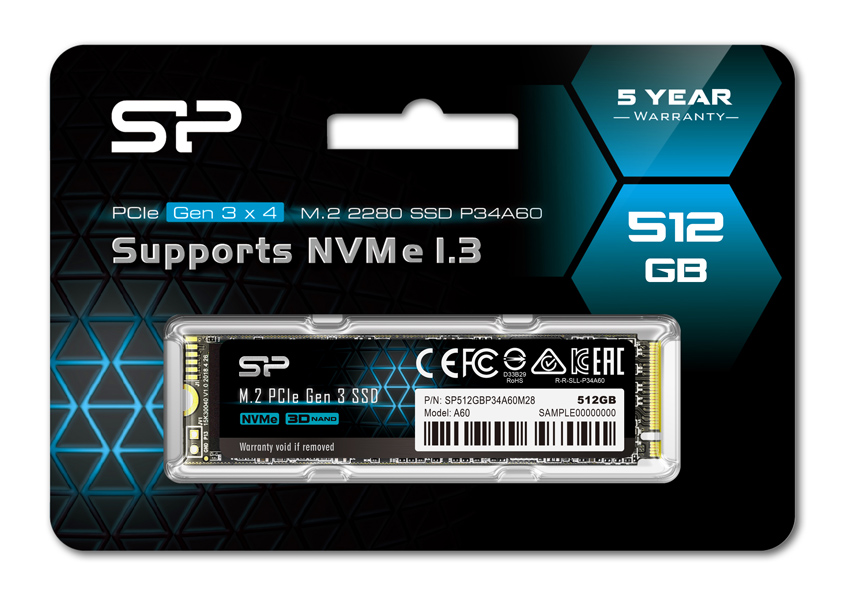SILICON POWER - SILICON POWER SSD PCIe Gen3x4 P34A60 M.2 2280