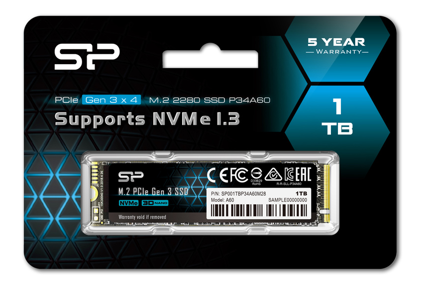 SILICON POWER - SILICON POWER SSD PCIe Gen3x4 P34A60 M.2 2280