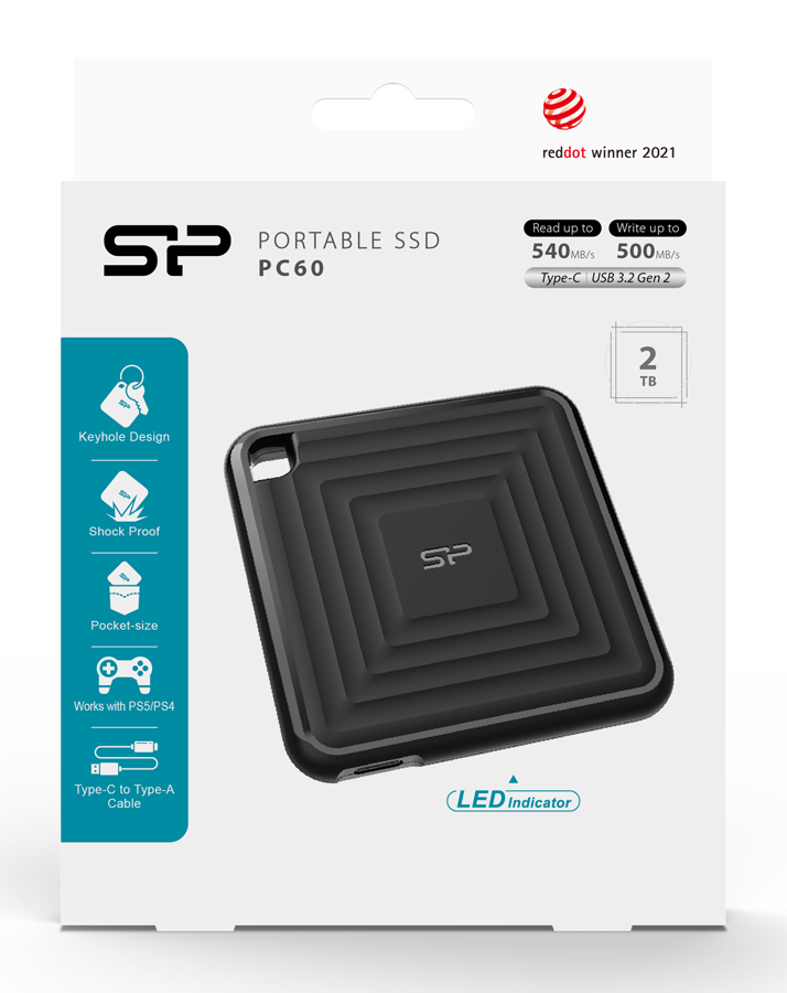 SILICON POWER - SILICON POWER εξωτερικός SSD PC60