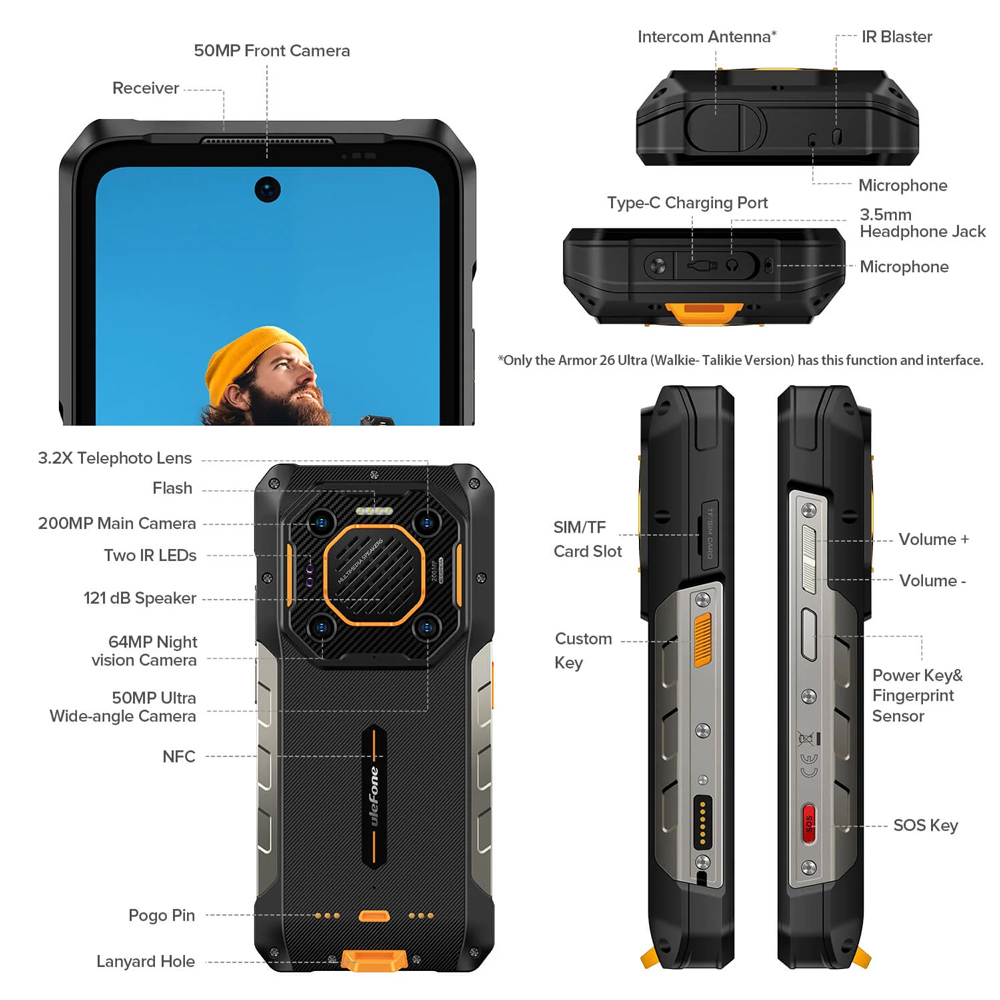 ULEFONE - ULEFONE smartphone Armor 26 Ultra Walkie-Talkie